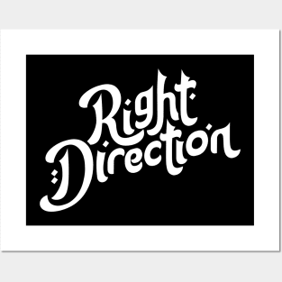 Right Direction Motivation Typography Posters and Art